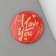 Sunset magnet "Together forever", diam. 5 cm