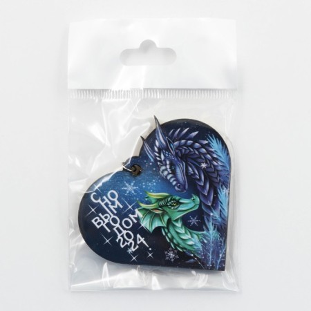 Wooden keychain "Family Happiness", 6 x 5.7 cm-4