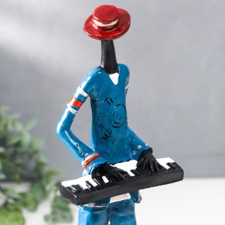Polystone souvenir "Jazzman - Keyman" 27x9.5x5.5 cm-5