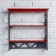 Loft shelf, three -tier, 49 × 50 × 14 cm, red