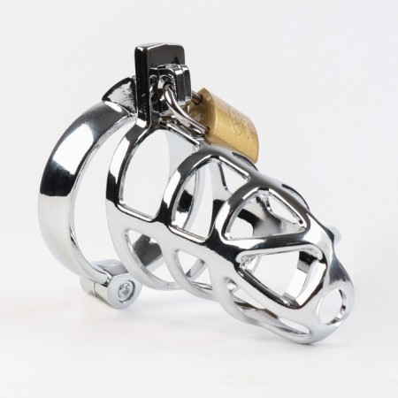 Belt of fidelity "Total cell No. 2", rings d = 4; 4.5; 5 cm, lock, key, metal-2