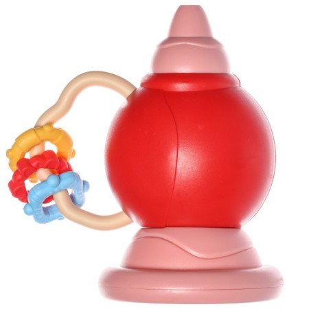 Rattle "pipe", red color, crumb me-3
