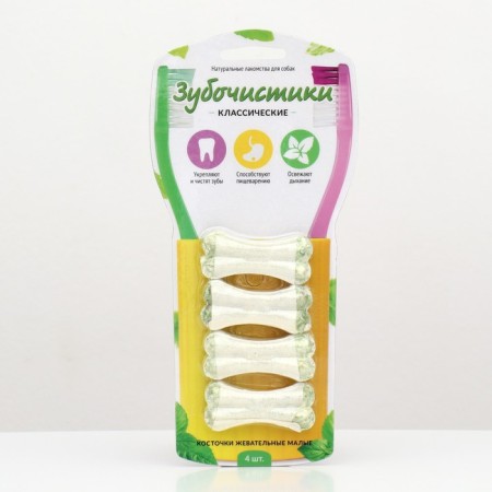 Toothpick "Village Stocks" for dogs, chewing bones, small, 76 g