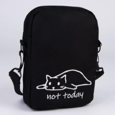 Bag not Today, 15x3x20, lightning departure, belt lengths, black