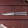 Knight Knife "CALISH", master K, dark chrome, blade 7.7 cm, handle 9.2cm