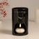 Aroma lamp ceramics "I choose myself" black with gold 7.2x7.2x11.6 cm