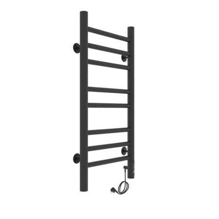Two -heated towel rail Laris lavender ChKCh, 300x700 mm, 8 crossbars, right, black-10