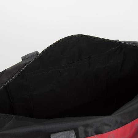 Sports bag with lightning, long belt, red color-3