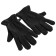 Gloves fleece, black color, s-m size