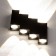 Facade lamp "Ray", FSD-012, 8 W, 3000K, 4 rays, IP65, 220 V, metal, black