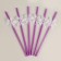 Pipe for cocktail "Snowflakes", set, 6 pcs., Mix color