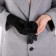 Gloves are female, dimensionless, without insulation, black color