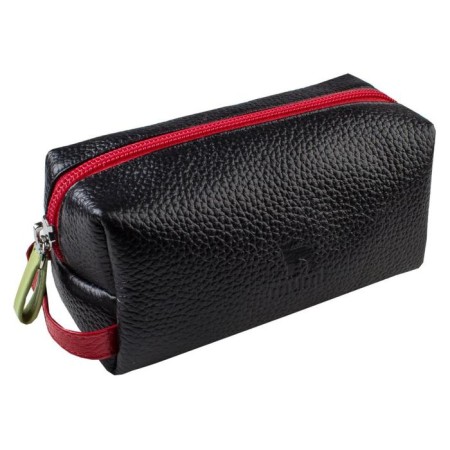 Cosmetic bag with lightning, black color