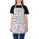 Apron of a kitchen with a photo print "Colorful moisture", adjustable, size OS