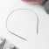 The knitting needles are circular, for knitting, with a metal cable, d = 2.5 mm, 40 cm