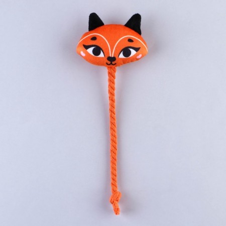 Toy for dogs "fox", with a rope-1
