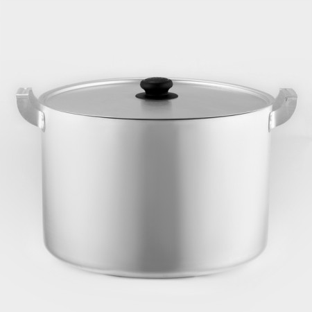 Aluminum pan, 20 l, metal cover
