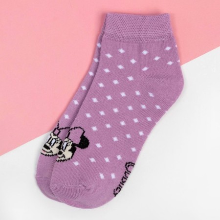 Socks Minnie Mouse, purple, 12-14 cm-1