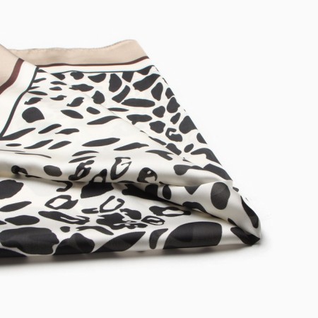 Women's scarf minku 70*70 cm, steel-1