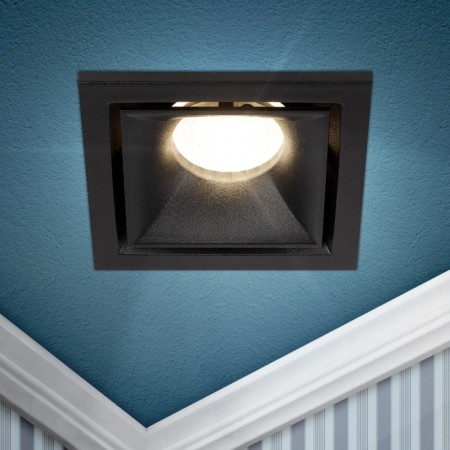 Lamp Built -in era KL101, IP20, 12W, 91x91x39 mm, black color black