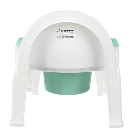Pot - a chair with a lid, the color is light blue-9