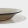 Small glass plate "Warckeshop Brows", D = 22 cm, brown color