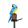 Garden lamp on the solar battery "Blue Ara", 45 cm, 1 LED, glow warm white