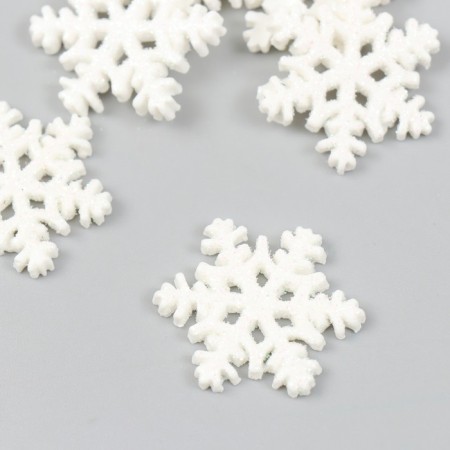 Decor for creativity plastic "Snowflake" 3x3 cm