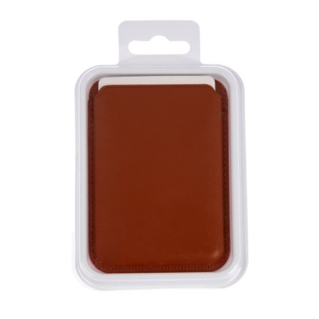 Cartholder for phone, leather, magsafe, brown-3