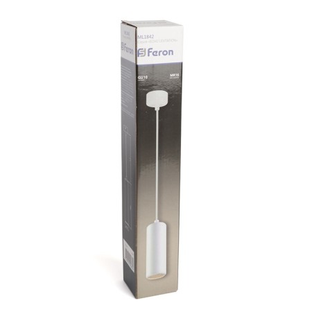 Ceiling light Feron ML1842, IP20, GU10, 35 W, 54x54x260 mm, white color-4