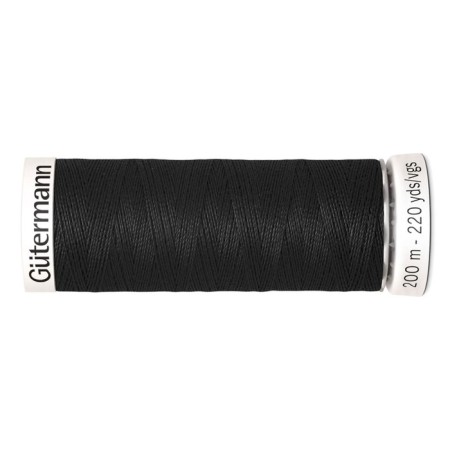SEW-HALL thread for all materials, 200 m, 748277 (000 Black)