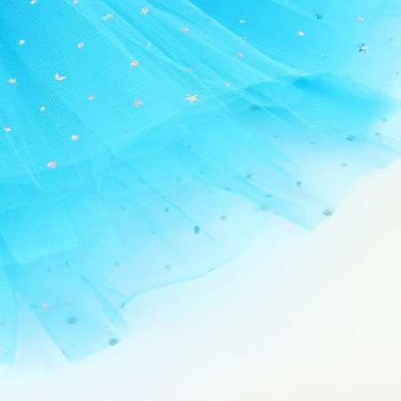 Carnival set "Princess" 3 objects: skirt, rim, rod, color of blue-2