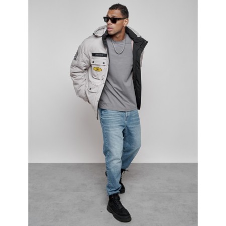 Male Winter jacket, size 48, gray color-14