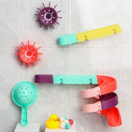 Toy Water Hill to play the bathroom, designer, set on suction cups "Water Park Mill"-28