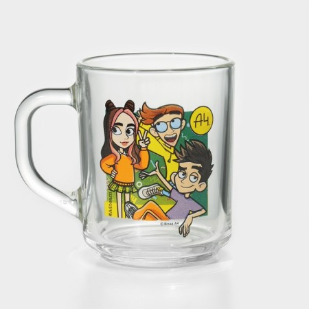 Glass mug "Vlad A4. Vlad and Company ", 230 ml