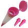 Decorator for cream 3 nozzles color mix