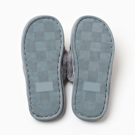 Women's slippers with an open nose size 40-41, gray-5