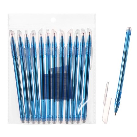 A set of ballpoint pens 12 pieces, 0.7 mm, tinted body, blue ink