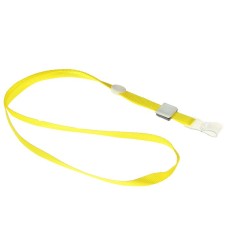 Baiga tape, 10 mm x 80 cm, dense, with a runner and with silicone clamp, yellow