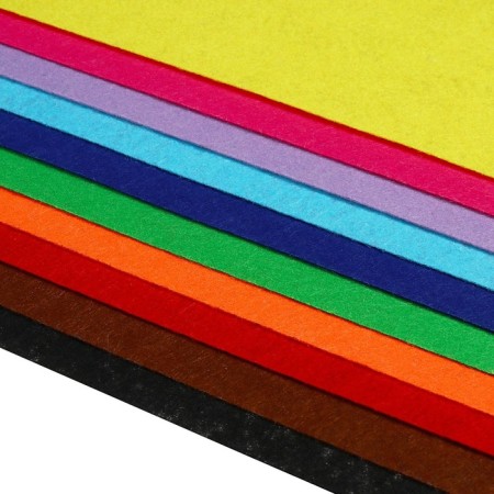 Color felt set, thickness 1 mm, A3 format, 10 colors-3