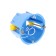 Installation box Luazon Lighting, 68x45 mm, IP20, for hollow walls, blue