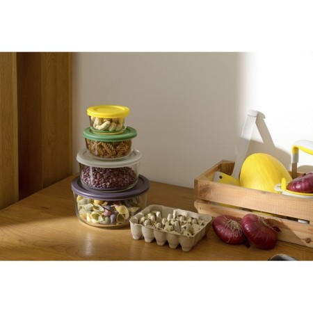 Smart Solutions baking and storage container, round, with a lid, 236 ml, yellow color-1