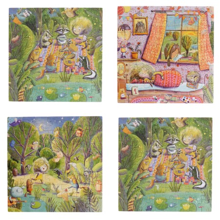 Puzzles 4 on 1 "Wonderful Day", 25, 36, 49, 64 elements-9