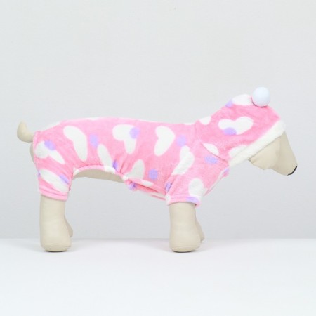 Assumes "Love" with a hood, size XL (DS 40 cm, og 50 cm, Osh 40 cm), pink-4