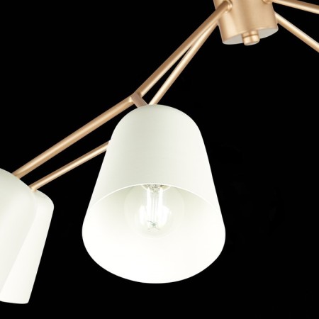 Ceiling EVOLUCE lamp. Sle155902-08. Mario. 8x40 watts, E14, 79x79x54 cm, golden color-15