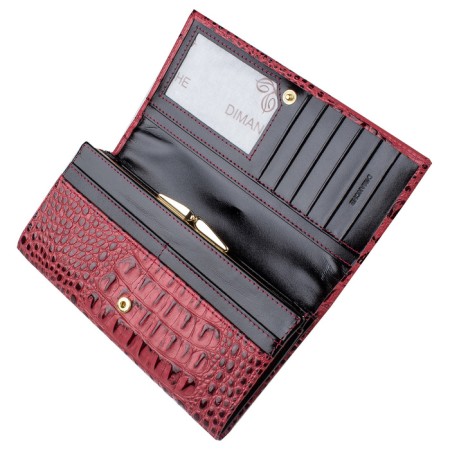 Wallet with frame lock XL Loricata Rouge-1