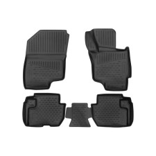 3D mats in the salon for Mitsubishi Outlander 2012 - P.R., 4 pcs.