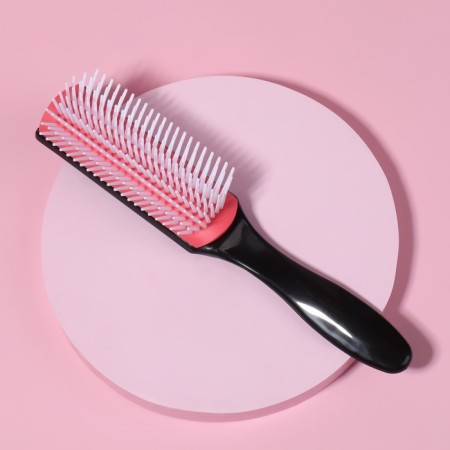 Massage comb, 4.5 × 19 cm, black/pink color-1
