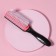 Massage comb, 4.5 × 19 cm, black/pink color