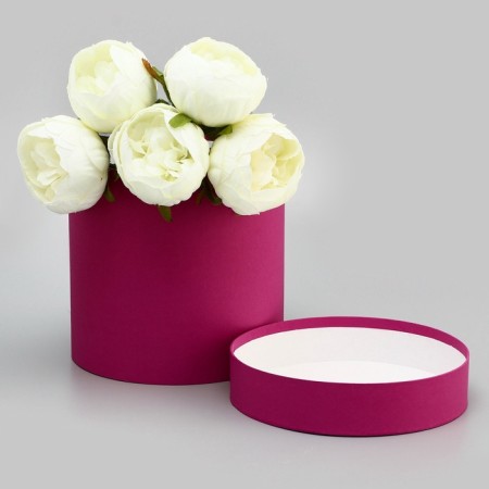 Hat box, pink, 18 x 18 cm-1